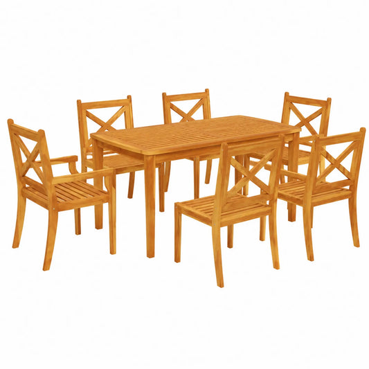 Ensemble de Salle à Manger Extérieur en Bois Teck