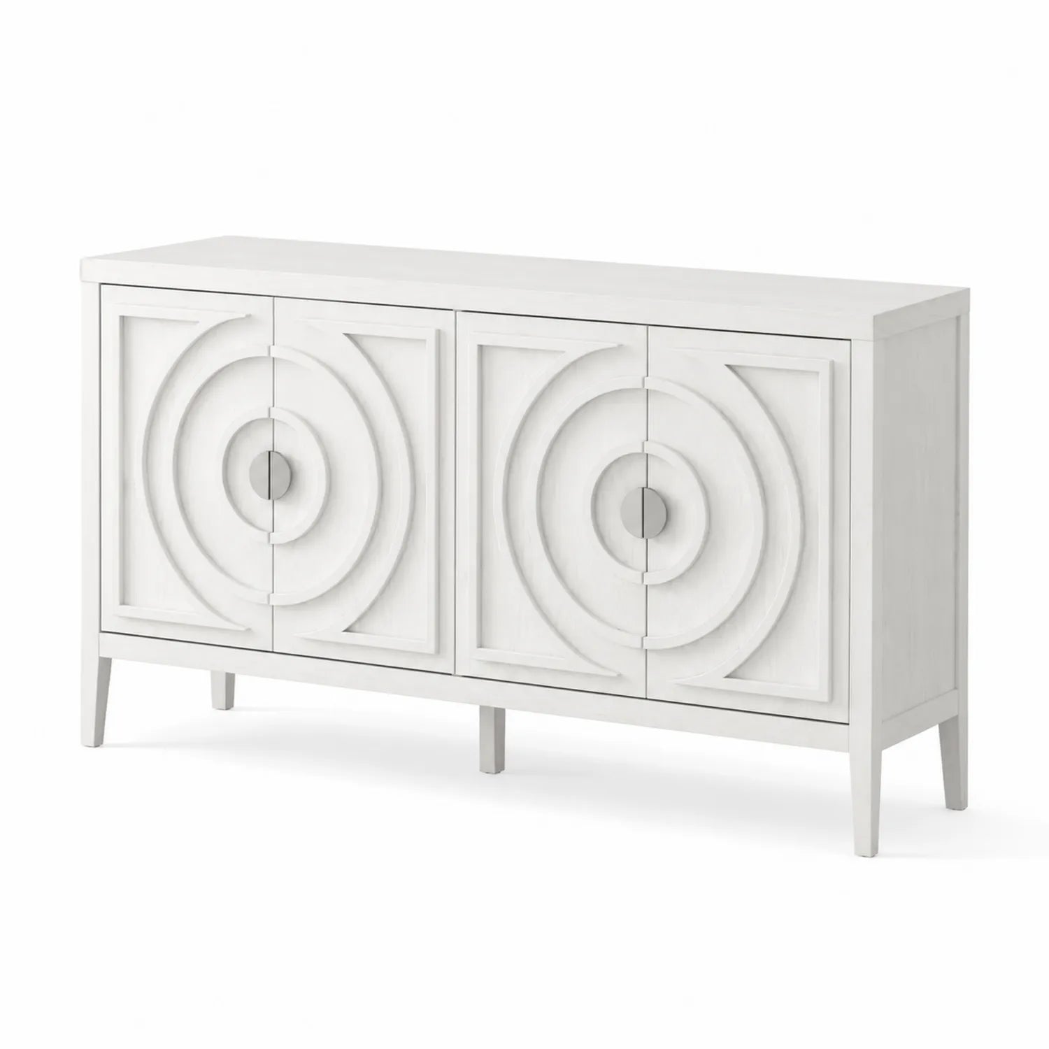 Buffet en bois avec portes sculptées