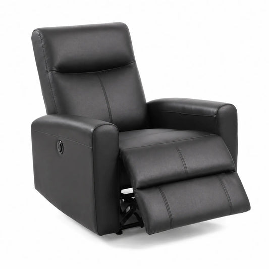 Fauteuil Relaxation en Similicuir Noir
