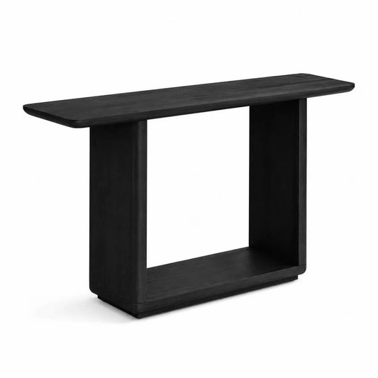 Console en bois noir 120x30x75 cm